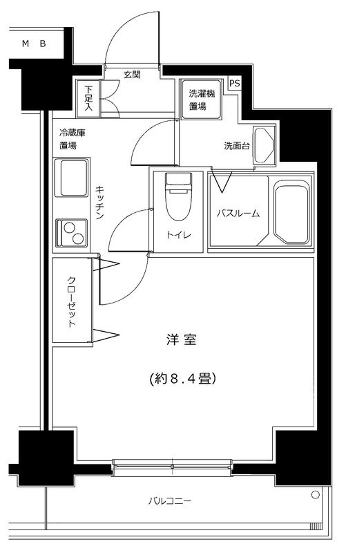 東京メトロ南北線 王子駅 徒歩7分 10階建 築13年の間取り写真