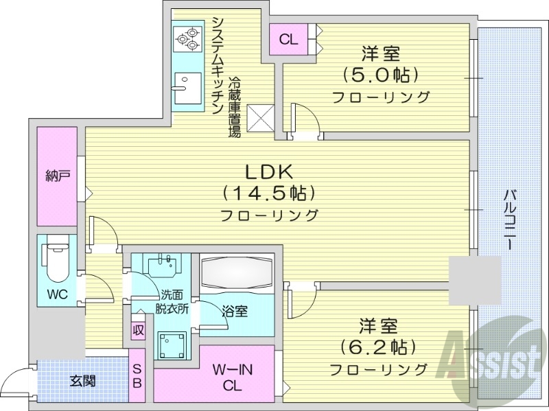 ONE札幌ステーションタワーの間取り