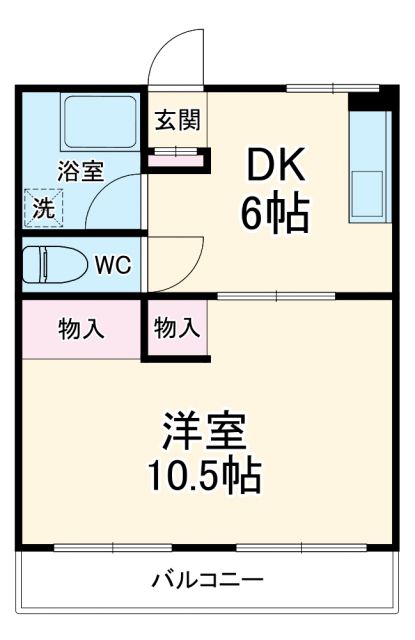 大和市南林間のマンションの間取り