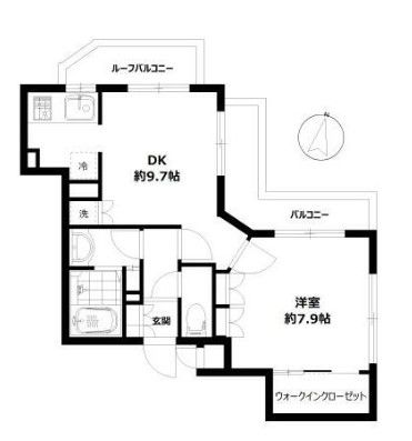 【クレグラン自由が丘の間取り】