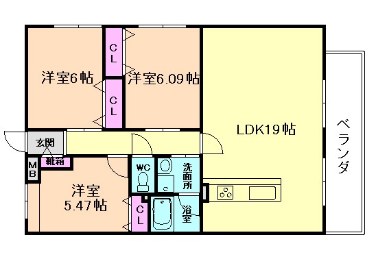 (仮称)箕面市新稲７丁目M計画の間取り