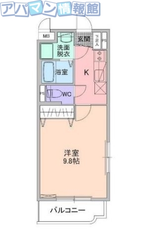 サンノーヴァ五十嵐の間取り