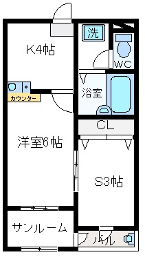 Flora S.E. 12thの間取り