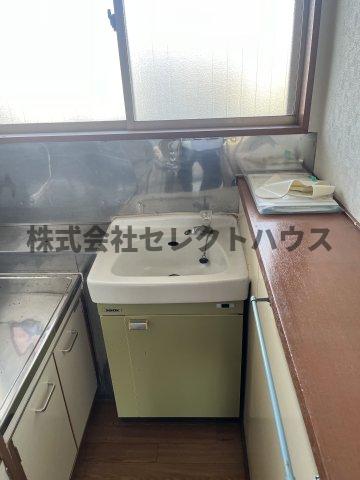 【天王森マンションの洗面設備】