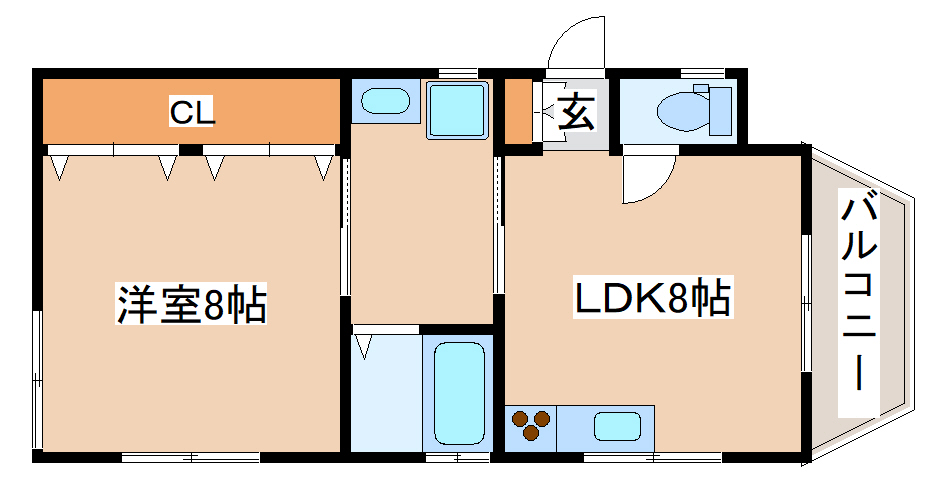 ロジェ板宿の間取り