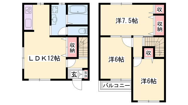 カルム田園の間取り