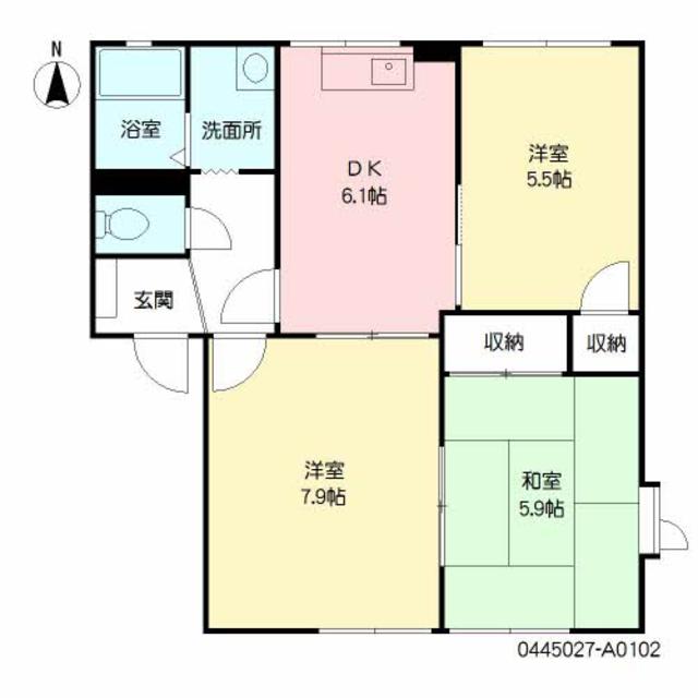 コンフォート海原　Ａ棟の間取り