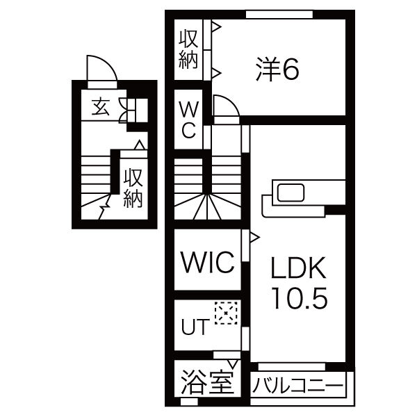 ピアニーフィールドDの間取り