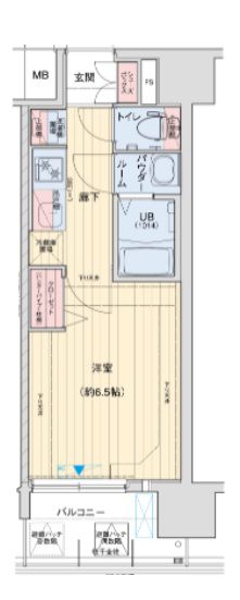 大阪市淀川区加島のマンションの間取り