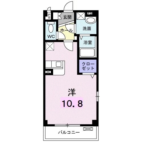 田原市姫見台のアパートの間取り