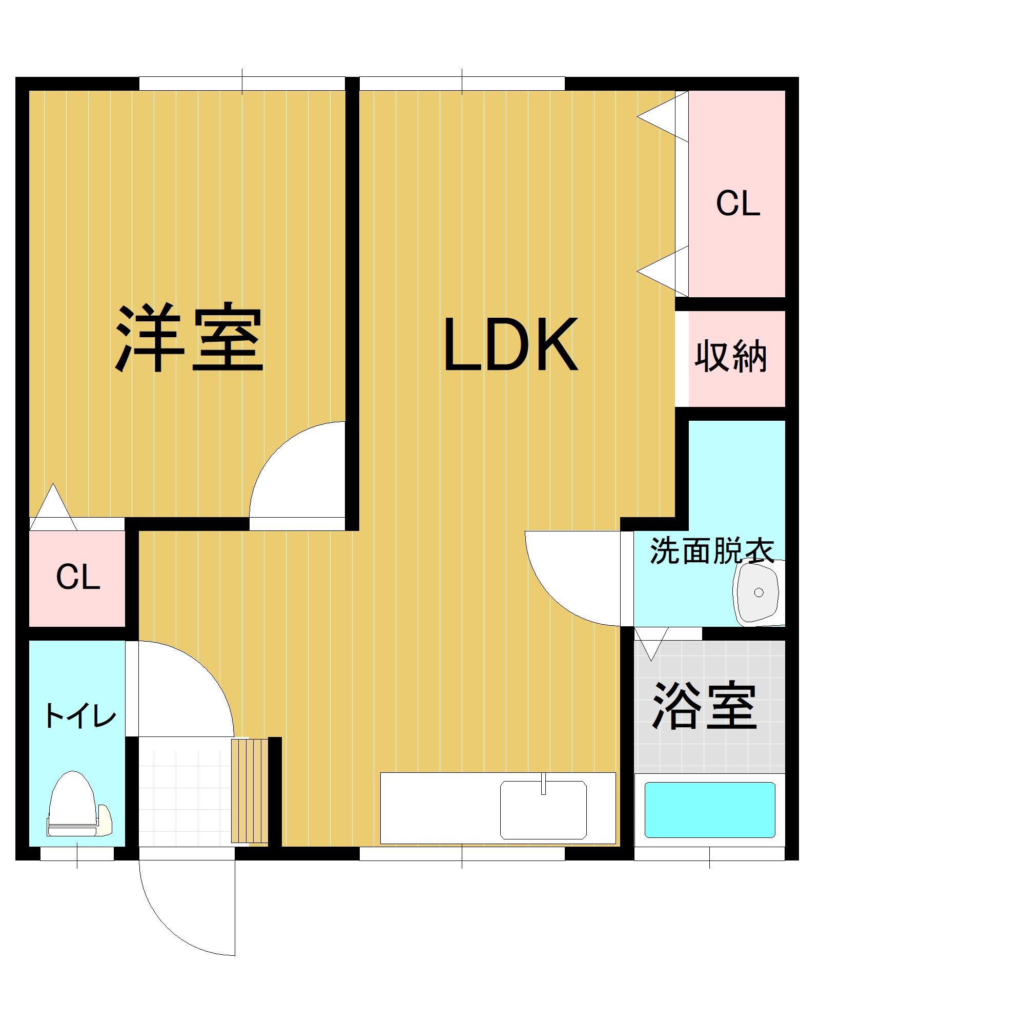 三條屋アパートの間取り