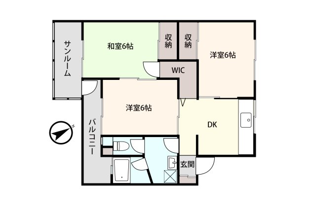 アシスト富山マンションの間取り