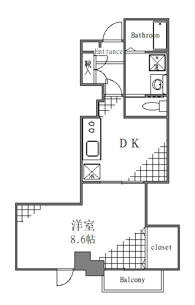 墨田区文花のマンションの間取り