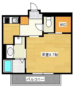 パシフィカ二日市駅前の間取り