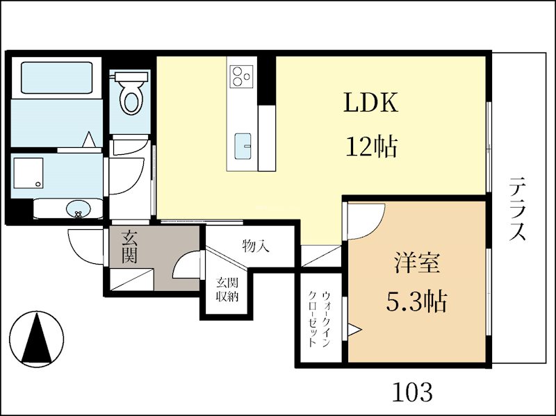 （仮称）D-room宇治市宇治若森の間取り