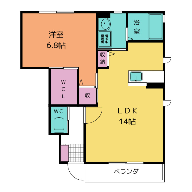 プラム　ドゥの間取り