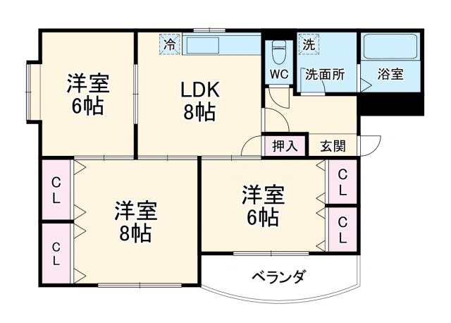 三重郡菰野町大字菰野のマンションの間取り