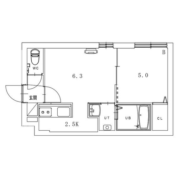 札幌市白石区栄通のマンションの間取り