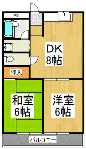 カサブランカ1の間取り