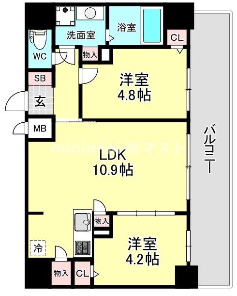 リヴェント福島野田の間取り