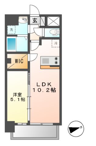 プレサンスジェネ千種内山の間取り