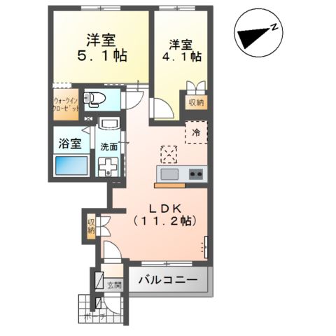 ベルフラワーの間取り