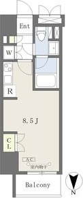 【名古屋市中川区運河通のマンションの間取り】