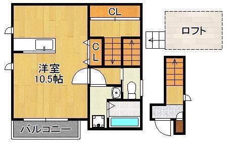 カーサ幸～ｃａｓａ　ｓａｉｗａｉ～の間取り