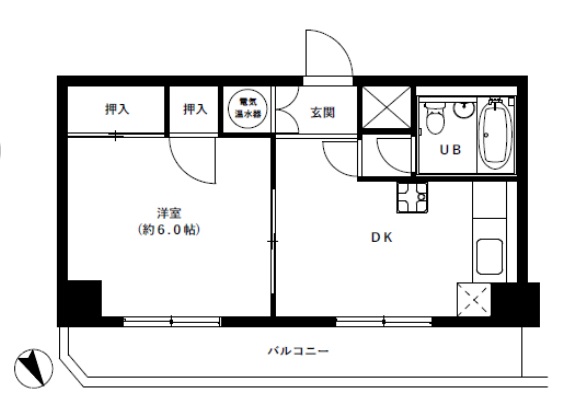 横浜市青葉区荏田町のマンションの間取り