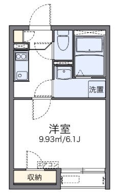 横浜市都筑区早渕のアパートの間取り