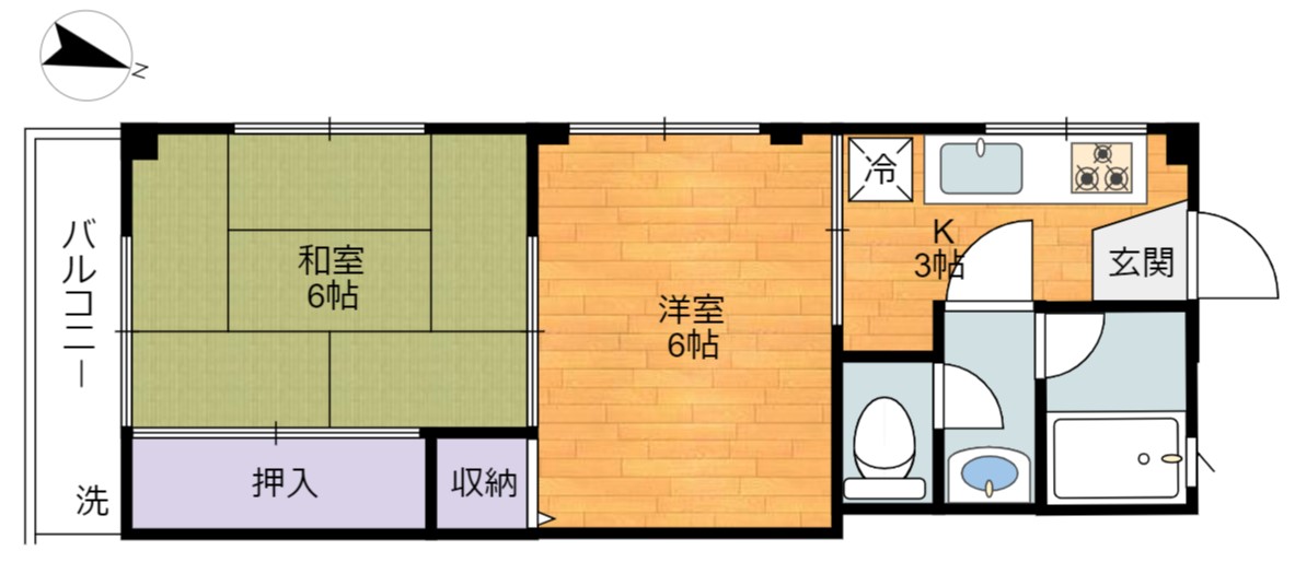 木下マンションの間取り