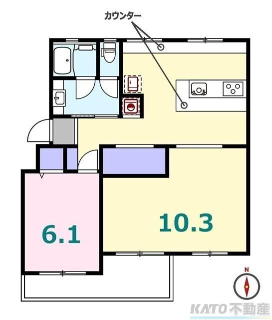 横浜市緑区長津田町のマンションの間取り