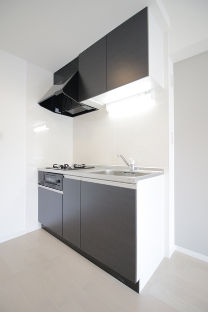 キッチン　２口ガスコンロ・グリル付のキッチン