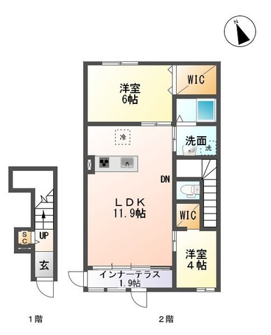 グリーンヒルの間取り