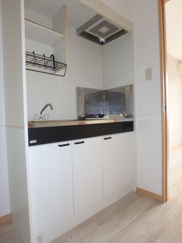 キッチン　１口コンロ付きシステムキッチン　イメージ