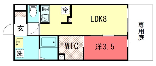 月かげ荘の間取り写真