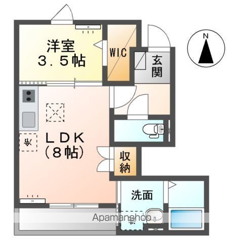 グレイス旭日の間取り写真