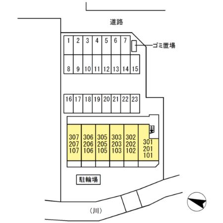 駐車場　区画図