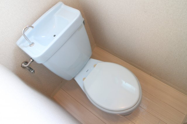 トイレ　落ち着いた色調のトイレです