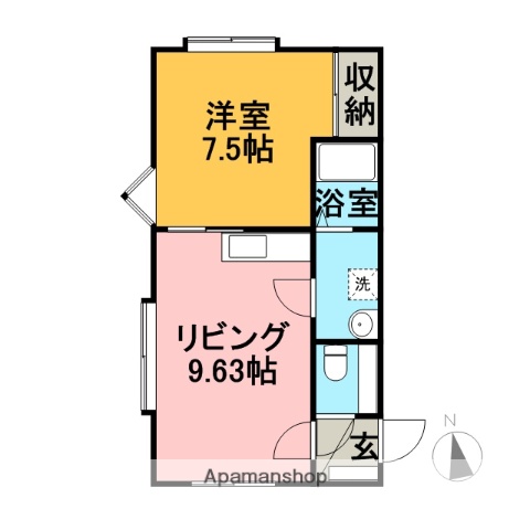 HILLS-Aの間取り写真