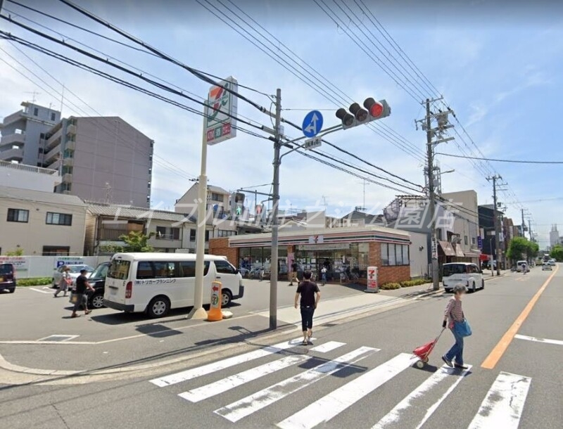 コンビニ　セブンイレブン大阪御崎1丁目店（コンビニ）まで497m
