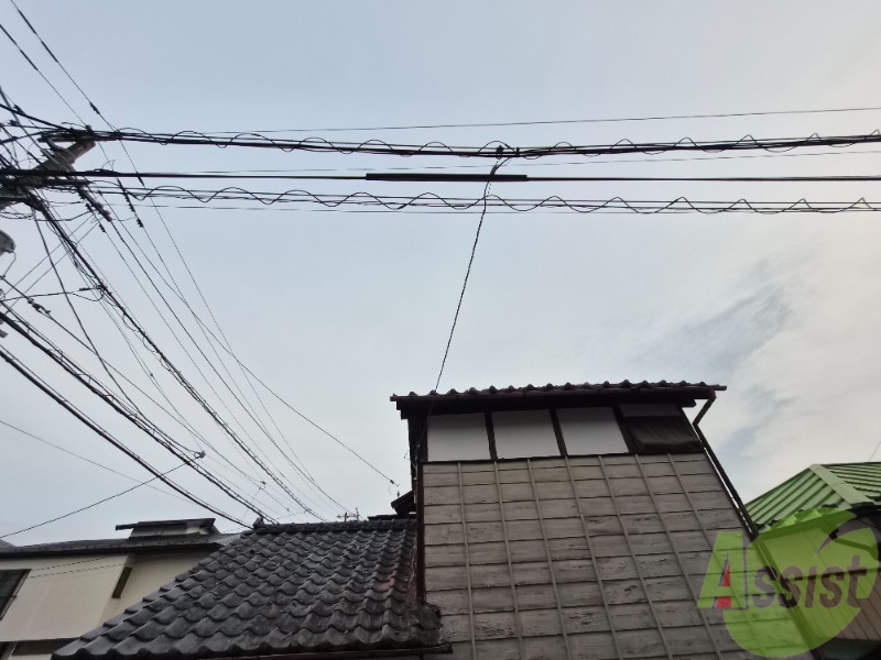 眺望　窓からは大きな空が良く見える気持ちのいい景色が見えます。