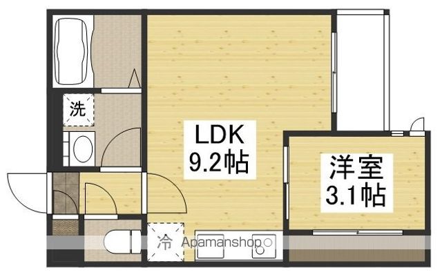 岡山電軌清輝橋線 清輝橋駅 徒歩25分 2階建 築6年の間取り写真