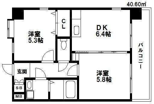 地下鉄空港線 東比恵駅 徒歩10分 築26年
