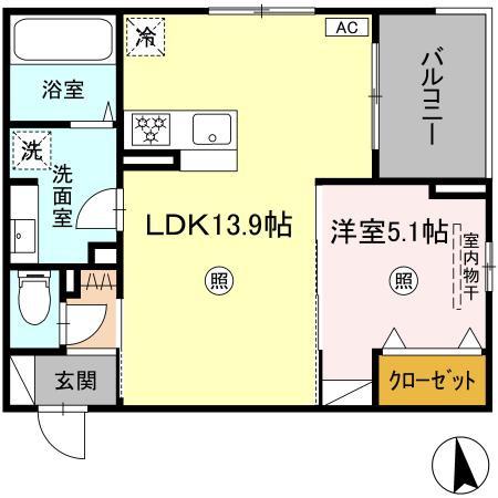 TOTOーCROSS祇園の間取り写真