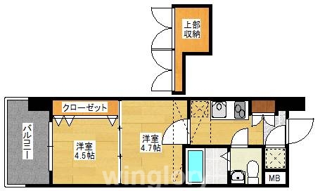 No.46 V-PROJECT 2100 天神の間取り写真