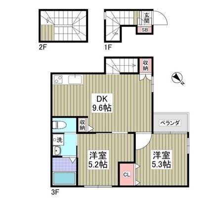 セプテーニ四ツ木の間取り写真