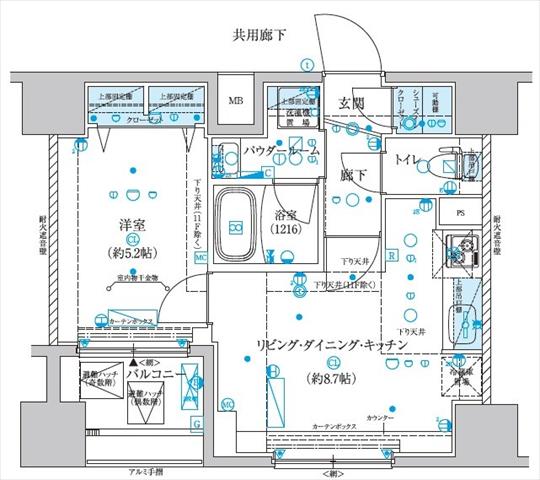 メインステージ横濱真金町の間取り写真