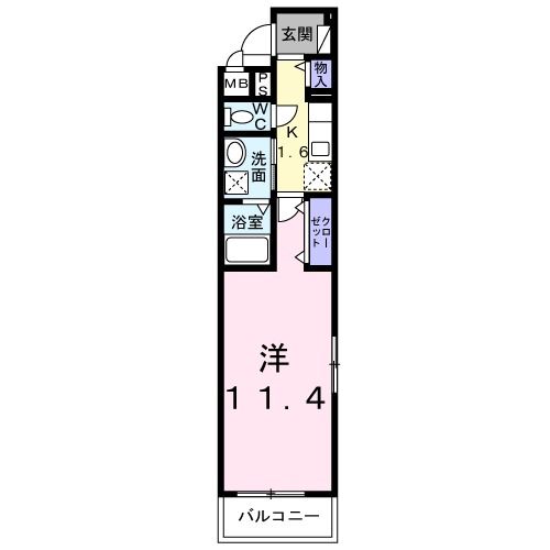 ソレイユKの間取り写真