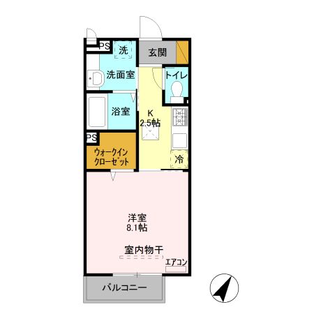 西武新宿線 入曽駅 徒歩2分 2階建 築13年の間取り写真